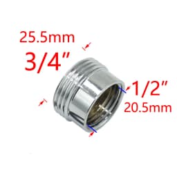 Brass 1/2" To 3/4 3/8 1 Inch Thread Connector Reducing Repair Joint For Faucet Bathroom Shower Coupler Copper Bubbler Adapter