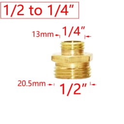 Brass 1/2" To 3/4 3/8 1 Inch Thread Connector Reducing Repair Joint For Faucet Bathroom Shower Coupler Copper Bubbler Adapter