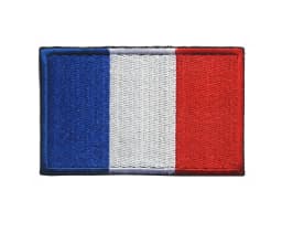 NEW France Flag IR Infrared Embroidered Patches Tactical Military Patch Nylon Reflective French Flag Emblem Embroidery Badges
