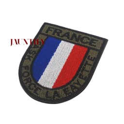NEW France Flag IR Infrared Embroidered Patches Tactical Military Patch Nylon Reflective French Flag Emblem Embroidery Badges