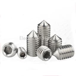 10pcs/lot Hex Hexagon Socket Set Screw Cone Point Grub Screw M2 M2.5 M3 M4 M5 M6 M8 M10 M12 304 Stainless Steel DIN914