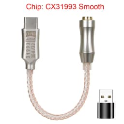 CX31993 USB Type-C to 3.5mm Audio Interface Headphone Amplifier HiFi DAC Earphone Sound Amplifier 32bit 384kHz Audio Adapter