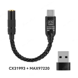 CX31993 USB Type-C to 3.5mm Audio Interface Headphone Amplifier HiFi DAC Earphone Sound Amplifier 32bit 384kHz Audio Adapter