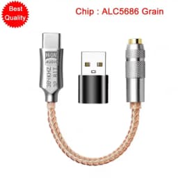 CX31993 USB Type-C to 3.5mm Audio Interface Headphone Amplifier HiFi DAC Earphone Sound Amplifier 32bit 384kHz Audio Adapter