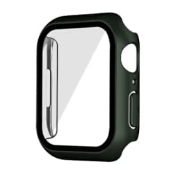 Glass+cover For Apple Watch Case 44mm 40mm 45mm 41mm 42mm 38mm Accessories Plated Screen Protector iWatch series 9 8 6 5 3 se 7