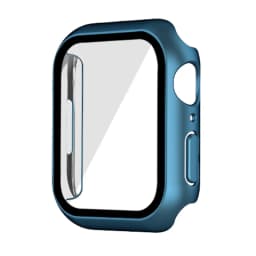 Glass+cover For Apple Watch Case 44mm 40mm 45mm 41mm 42mm 38mm Accessories Plated Screen Protector iWatch series 9 8 6 5 3 se 7