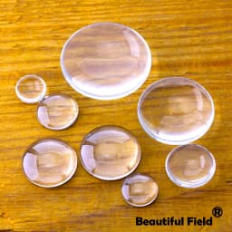 8mm 10mm 12mm 25mm 14mm 16mm 18mm 20mm 25mm Clear Glass Cabochons Blank Round Set Handmade Settings Stones Transparent Domed
