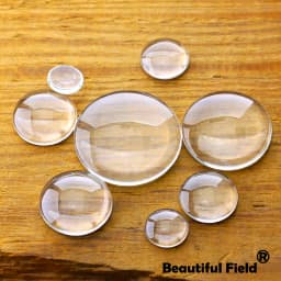 8mm 10mm 12mm 25mm 14mm 16mm 18mm 20mm 25mm Clear Glass Cabochons Blank Round Set Handmade Settings Stones Transparent Domed