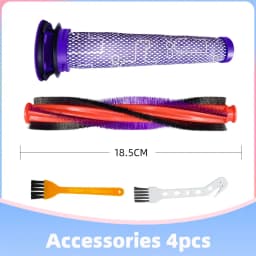 Fit For Dyson V6 Animal Fluff / DC59 / DC62 / SV03 / SV073 Roller 185 mm 225 mm Main Brush Bar Pre Filter Replacement Spare Part