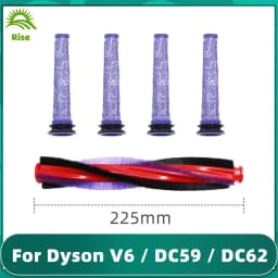 Fit For Dyson V6 Animal Fluff / DC59 / DC62 / SV03 / SV073 Roller 185 mm 225 mm Main Brush Bar Pre Filter Replacement Spare Part