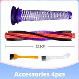 Fit For Dyson V6 Animal Fluff / DC59 / DC62 / SV03 / SV073 Roller 185 mm 225 mm Main Brush Bar Pre Filter Replacement Spare Part
