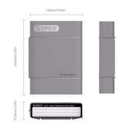 ORICO 3.5 Inch IDE SATA HDD Caddy Case External Hard Drive Disk Storage Box For HDD Enclosure Cases 3.5 Inch HDD Box Multi Color