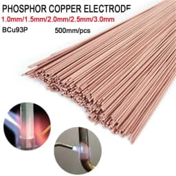 5/10/20Pcs 500mm Brass Welding Rod Phosphorus Copper Electrode Welding Wire Soldering Rod No Need Solder Powder Welding Rods