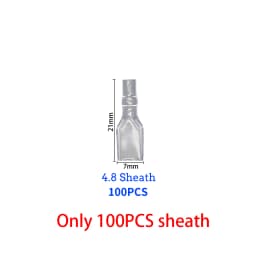 100Pcs/lot 2.8/4.8/6.3mm Female and male Crimp Terminal Connector Gold Brass/Silver Car Speaker Electric Wire Connectors Set