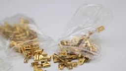 100Pcs/lot 2.8/4.8/6.3mm Female and male Crimp Terminal Connector Gold Brass/Silver Car Speaker Electric Wire Connectors Set