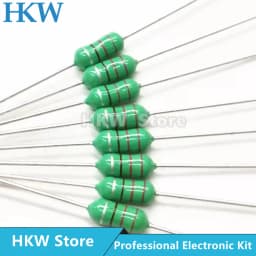 50pcs 0307 1/4W 0410 1/2W 0510 1W Color Ring Inductors DIP Inductance 1UH ~ 10MH 22 33 47 100 470 UH 1MH 2.2 3.3 4.7 5.6 6.8 MH