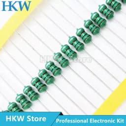 50pcs 0307 1/4W 0410 1/2W 0510 1W Color Ring Inductors DIP Inductance 1UH ~ 10MH 22 33 47 100 470 UH 1MH 2.2 3.3 4.7 5.6 6.8 MH