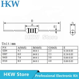 50pcs 0307 1/4W 0410 1/2W 0510 1W Color Ring Inductors DIP Inductance 1UH ~ 10MH 22 33 47 100 470 UH 1MH 2.2 3.3 4.7 5.6 6.8 MH