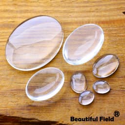 8x10mm 10x14mm 13x18mm 18x25mm 20x30mm 30x40mm Clear Oval Glass Cabochons Blank Set Handmade Settings Stones Transparent Domed