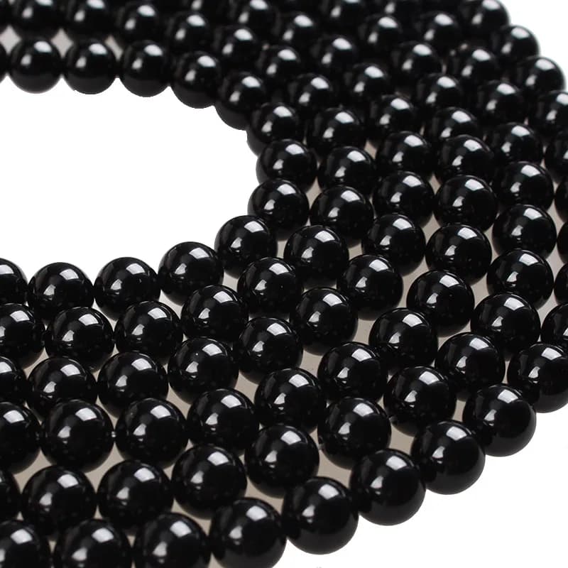 Natural Stone Beads Black Agate Onyx Round Loose Beads 2 3 4 6 8 10 12mm Beads For Bracelets Necklace Diy Jewelry Making