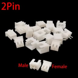100Pcs JST XH2.54 2/3/4/5 Pin Terminals Plastic Shell Male Plug + Female Socket Wire Connector XH 2.54 2P 3P 4P 5P