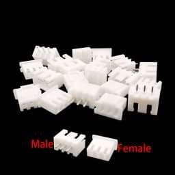 100Pcs JST XH2.54 2/3/4/5 Pin Terminals Plastic Shell Male Plug + Female Socket Wire Connector XH 2.54 2P 3P 4P 5P
