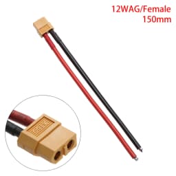 Male Female Connector Plug with Silicon 12 AWG/14 AWG Wire XT60 Connector Plug Cable Dual Extension Battery