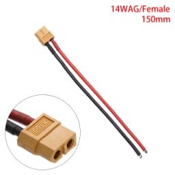 Male Female Connector Plug with Silicon 12 AWG/14 AWG Wire XT60 Connector Plug Cable Dual Extension Battery