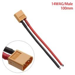 Male Female Connector Plug with Silicon 12 AWG/14 AWG Wire XT60 Connector Plug Cable Dual Extension Battery