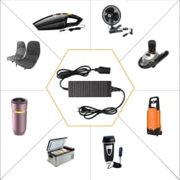 Car Power Adapter Cigarette Lighter Socket Power Converter AC Adapter DC 110V/ 220V to 12V 15A Supply Lighter for Home