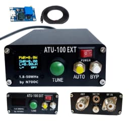 ATU-100 ATU100 Machine 1.8-50MHz ATU100mini Automatic Antenna Tuner by N7DDC 7x7 3.2Firmware Programmed OLED