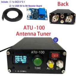 ATU-100 ATU100 Machine 1.8-50MHz ATU100mini Automatic Antenna Tuner by N7DDC 7x7 3.2Firmware Programmed OLED