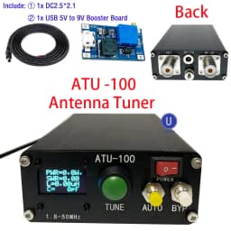 ATU-100 ATU100 Machine 1.8-50MHz ATU100mini Automatic Antenna Tuner by N7DDC 7x7 3.2Firmware Programmed OLED