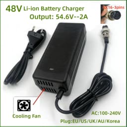 48V Charger Output 54.6V2A Lithium Battery Charger for 48V Kugoo M4 kugoo X1 M4 Pro Speedway leger Mini 4 pro