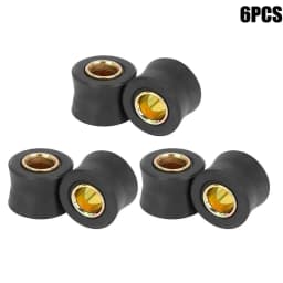 6pcs Universal Motorbike 10mm Rear Shock Absorber Cushion Rubber Ring Bushing Spare Part Fit For Dual Sport Off-Road Street