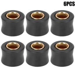 6pcs Universal Motorbike 10mm Rear Shock Absorber Cushion Rubber Ring Bushing Spare Part Fit For Dual Sport Off-Road Street