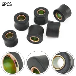 6pcs Universal Motorbike 10mm Rear Shock Absorber Cushion Rubber Ring Bushing Spare Part Fit For Dual Sport Off-Road Street
