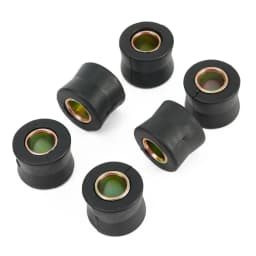 6pcs Universal Motorbike 10mm Rear Shock Absorber Cushion Rubber Ring Bushing Spare Part Fit For Dual Sport Off-Road Street