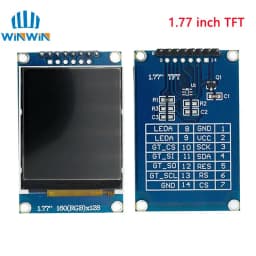 TFT Display 0.96/1.3/1.44/1.77/1.8/2.4/2.8 inch IPS 7P SPI HD 65K TFT Full Color LCD Module ST7735 Drive IC 80*160 For Arduino