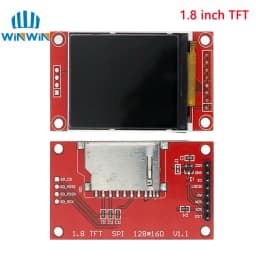TFT Display 0.96/1.3/1.44/1.77/1.8/2.4/2.8 inch IPS 7P SPI HD 65K TFT Full Color LCD Module ST7735 Drive IC 80*160 For Arduino