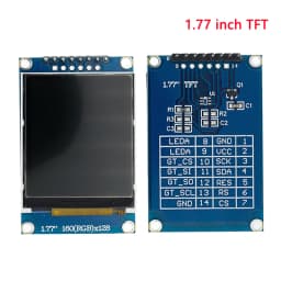 TFT Display 0.96/1.3/1.44/1.77/1.8/2.4/2.8 inch IPS 7P SPI HD 65K TFT Full Color LCD Module ST7735 Drive IC 80*160 For Arduino