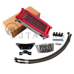 Motorcycle Oil Cooler Oil Radiator Kit For Honda Monkey Yamaha Kawasaki 50cc-140cc Pit Dirt Bike Scooter Moped Enduro Motocross