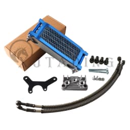 Motorcycle Oil Cooler Oil Radiator Kit For Honda Monkey Yamaha Kawasaki 50cc-140cc Pit Dirt Bike Scooter Moped Enduro Motocross
