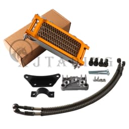 Motorcycle Oil Cooler Oil Radiator Kit For Honda Monkey Yamaha Kawasaki 50cc-140cc Pit Dirt Bike Scooter Moped Enduro Motocross