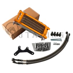 Motorcycle Oil Cooler Oil Radiator Kit For Honda Monkey Yamaha Kawasaki 50cc-140cc Pit Dirt Bike Scooter Moped Enduro Motocross