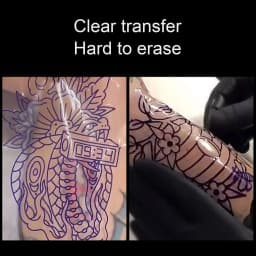 50pcs Clear Pattern Thermal Tattoo TransferTransparent Tattoo Transfer Paper Tattoo Stencil Film Paper Stencil Accessories