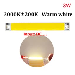 DC 3.7V LED COB Strip 3W Warm White/Cold White COB LED Light Source High Brightness LED Light For DIY Bicycle Work Lamp 60 x 8mm