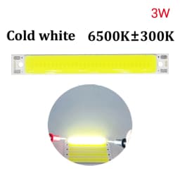 DC 3.7V LED COB Strip 3W Warm White/Cold White COB LED Light Source High Brightness LED Light For DIY Bicycle Work Lamp 60 x 8mm