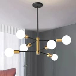 Modern Nordic Sputnik Black Chandeliers LED Lamp 4/6/8Light Home Lighting Indoor Fixtures Pendant Ceiling Not Included Bulbs
