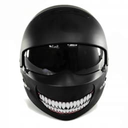 1pc Evil Teeth and Tongue Motorcycle Helmet Fuel Tank Stickers Racing Body Window Funny Decoration Universal Vinyl Decals